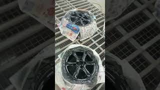 solid black paint alloy wheel [upl. by Mcnally]