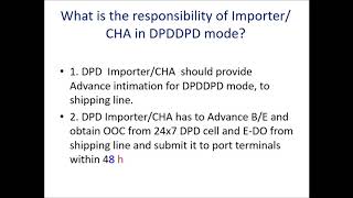 DPD USER GUIDE  Chennai Customs [upl. by Rusert]