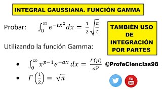 Integrabilidad Lebesgue Función gamma Integración por partes iterada [upl. by Wallinga]