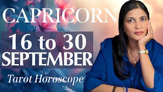 CAPRICORN Tarot reading from 16 to 30 September 2024 [upl. by Carmena]