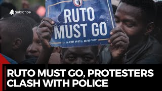 Kenyan Police Fire Live Bullets at Protesters Ruto Must Go Anger [upl. by Malvia]