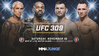 UFC 309 Jones vs Miocic LIVE watchalong  MMA Junkie Radio [upl. by Kissner]