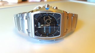 Обзор и настройка CASIO EDIFICE EFA120D1A Review and setting [upl. by Ardnuas142]