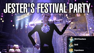 Jesters Festival XP Party 🎉 The Elder Scrolls Online [upl. by Nymsaj]