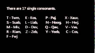 Lesson One  Hmong Single Consonants [upl. by Micheil261]