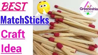 DIY Matchstick crafts  Matchstick Art and Craft idea  Matchstick craft idea  MatchStickCraft [upl. by Fang162]