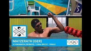 🏅 SCHWIMMEN  100m Brust  Finale Herren  OLYMPIA 2024 [upl. by Rayshell]