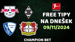 Bundesliga  RB Leipzig vs Mönchengladbach  Bochum vs Leverkusen  free tipy [upl. by Yarod]