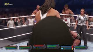 6 man tag match wwe 2k24 [upl. by Westfahl693]