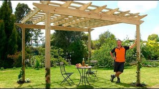 How to Build a Pergola  Mitre 10 Easy As DIY [upl. by Larrabee613]