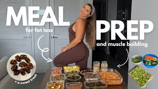 MEAL PREP for MUSCLE GAINS and WEIGHT LOSS in 2024 [upl. by Anikahs]