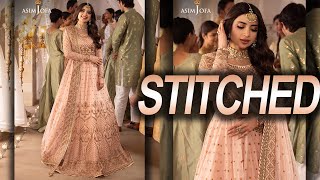 Asim Jofa Embroidered Net Collection 2024 STITCHED Dress  Code AJSH 15 [upl. by Akanke]