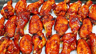 Honey Garlic Chicken Wings  Best Chicken Wings Recipe [upl. by Cataldo]