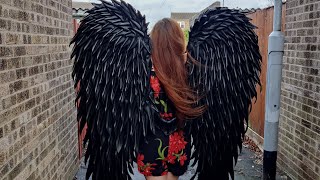 Angel wings Diy Tutorial from polyethylene foam [upl. by Ytsirt]