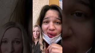 Lip swelling from lip fillerDermatologist Reacts lipfiller skincare dermatologist [upl. by Aikmat]