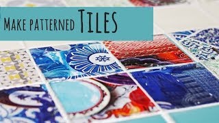 Make your own patterned tiles [upl. by Ailin]