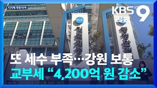 또 세수 부족…강원 보통교부세 “4200억 원 감소”  KBS 20240926 [upl. by Asirralc]