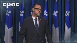 JeanFrançois Roberge dépose le Plan d’immigration du Québec 2025 – 31 octobre [upl. by Cowie]