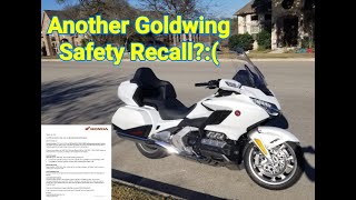 Another Honda Goldwing Recall  Vote [upl. by Atnauqal83]