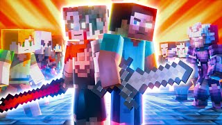 The AETHER Rescue of Herobrine  Alex and Steve Adventures Minecraft Animation [upl. by Nauqet424]