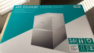 My Cloud Home Duo WD 16TB Network Attached Storage NAS Unboxing [upl. by Adiasteb]