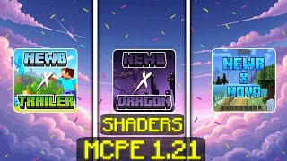 Minecraft PE☁️top 3 aesthetic shaders for mcpe 121  shader installation [upl. by Aleakam]