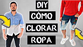 TIÑE TU ROPA CON CLORO DIY  TUTORIAL TIE DYE I COMO CLORAR TU ROPA [upl. by Kraska893]