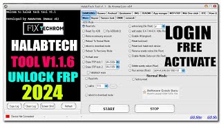 HalabTech Tool V116  No Need Activation  Free Login Lifetime  Bypass FRP New Security [upl. by Zetnod]