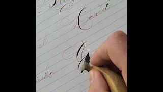 Spencerian Calligraphy Request no839 [upl. by Mauretta781]