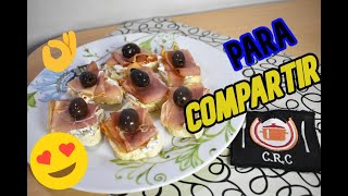 BRUSCHETTAS de JAMÓN CRUDO Fácil y Rápido 🧀🍖🥖  Cocina de Restaurante en Casa [upl. by Seerdi]