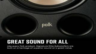 Cyber Monday Deals Polk Audio Signature Elite ES10 Subwoofer Black  10quot LongThrow Woofer [upl. by Aicelf161]