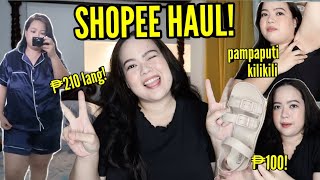 SHOPEE HAUL Plus Size Sleepwear Underarm Whitening Rampa Outfits  Philline Ina [upl. by Alicirp]