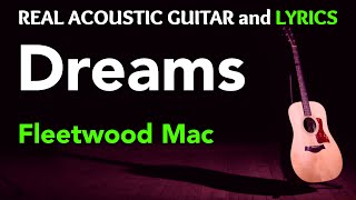 Dreams  Fleetwood Mac  Acoustic Karaoke [upl. by Finegan991]