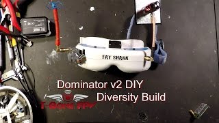 DIY Diversity for Fatshark Dominator V2 goggles build video [upl. by Akemehs]