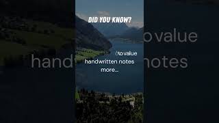 🧠 Psychology Fact People Value Handwritten Notes More ✍️❤️ [upl. by Neala132]