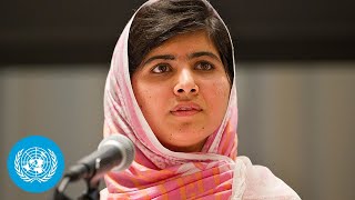 Malala Yousafzai addresses United Nations Youth Assembly [upl. by Refitsirhc]