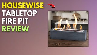 Housewise Tabletop Fire Pit Review [upl. by Atinrehs921]