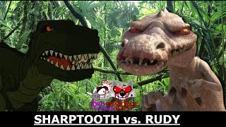 A Multiverse Battle 18 Sharptooth vs Rudy 4K [upl. by Itsyrk753]