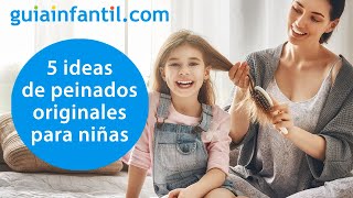 3 PEINADOS PARA NIÑAS EN 5 MINUTOS  PEINADOS FACILES CON CABELLO SUELTO  PEINADOS CON LIGAS [upl. by Okiron]