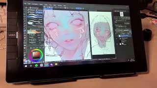 Enjoy Drawing on VK1200 Pen Display [upl. by Hughett]