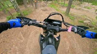 YAMAHA WR450F 2024 on the short loop at Botkyrka MK  Swedish Enduro [upl. by Nnel]