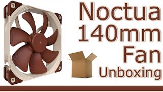 Noctua 140mm Case Cooling Fan Unboxing  NFA14 FLX [upl. by Ainoek]