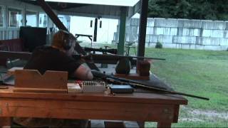 Ted at the shooting range with a Kimber 325 WSM HD [upl. by Johnath]