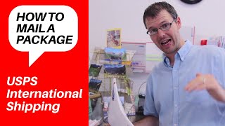 How to Mail and Ship a Package Internationally with the US Post Office  English on the Street [upl. by Sara243]