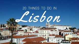 LISBON TRAVEL GUIDE  Top 20 things to do in Lisbon Portugal [upl. by Yasdnil334]