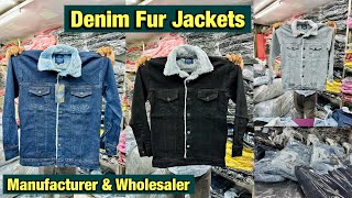 Denim Jackets Ke Manufacturer amp Wholesaler  Mens Denim Jackets  Jacket With Fur  Plain amp Torn [upl. by Sedgewake]