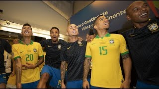 BASTIDORES BRASIL 2 x 0 ARGENTINA pela COPA AMÉRICA 2019  TAMO JUNTO NA FINAL [upl. by Leummas]