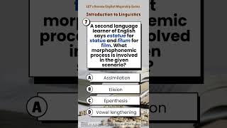 LETs Review English Intro to Linguistics linguistics languagelearning morphology let [upl. by Ellga279]