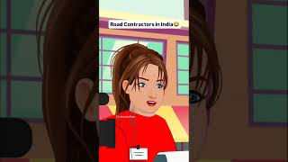 Road contractors in India 😂 viralshort comedy comadysorts youtubeshorts trendingshorts [upl. by Deane635]