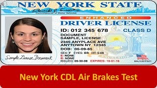 New York CDL Air Brakes Test [upl. by Enelrak372]